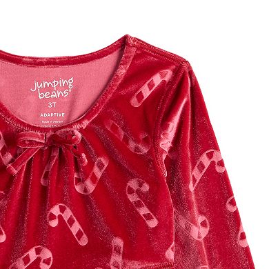 Toddler & Girls 6-12 Jumping Beans® Sensory Adaptive Velour Dress
