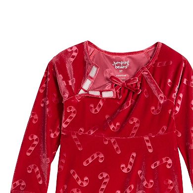 Toddler & Girls 2-12 Jumping Beans® Physical Adaptive Velour Dress