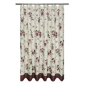 Disney's Mickey & Minnie Mouse Plaid Shower Curtain by St. Nicholas Square®