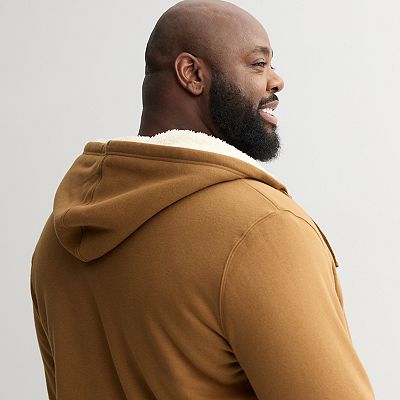 Big Tall Sonoma Goods For Life® High-Pile Fleece Full-Zip Hoodie
