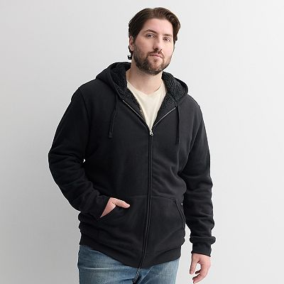 Big Tall Sonoma Goods For Life® High-Pile Fleece Full-Zip Hoodie