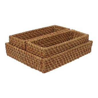 Sonoma Goods For Life® 3 pc Handwoven Rattan Vanity Set