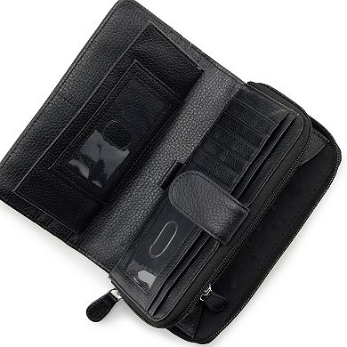 All in One Leather Clutch