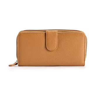 All in One Leather Clutch