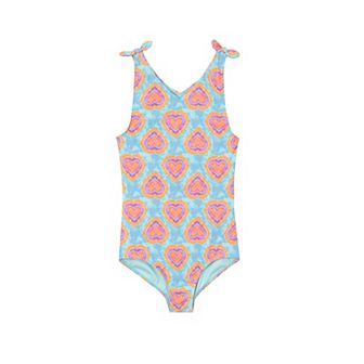 Girls 2-16 Lands' End Tie Shoulder One-Piece Swim Suit