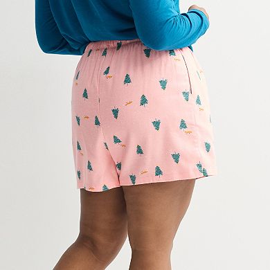 Women's Sonoma Goods For Life® Flannel Pajama Boxer Shorts