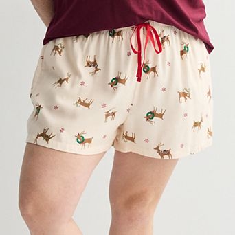 Women's Sonoma Goods For Life® Flannel Pajama Boxer Shorts