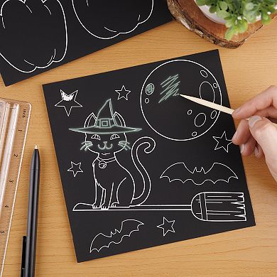 Pulsar 5-pc. Glow Etch Scratch Art Set - Halloween Edition