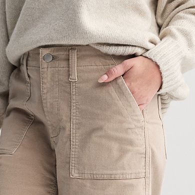 Petite Sonoma Goods For Life® Corduroy Utility Wide Leg Pants