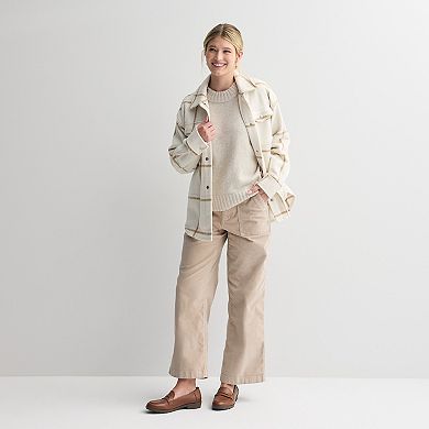 Petite Sonoma Goods For Life® Corduroy Utility Wide Leg Pants