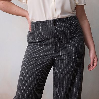 Plus Size LC Lauren Conrad Wildflower Super High Rise Wide Leg Pants
