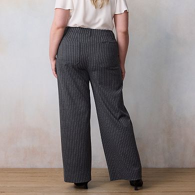 Plus Size LC Lauren Conrad Wildflower Super High Rise Wide Leg Pants