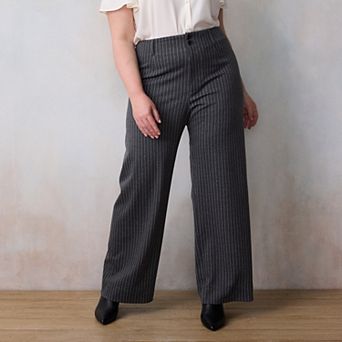 Plus Size LC Lauren Conrad Wildflower Super High Rise Wide Leg Pants