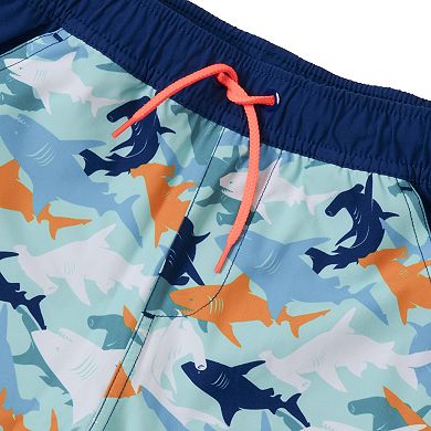 Boys 6-20 Lands' End Slim Stretch Hydroliner Swim Trunks
