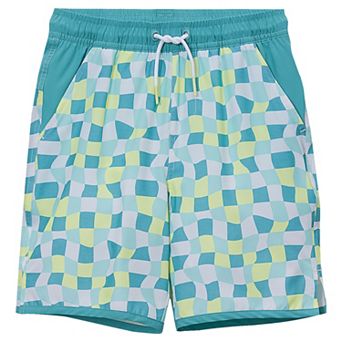 Boys 8-20 Lands' End Slim Stretch Hydroliner Swim Trunks in Husky