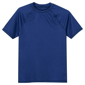 Boys 2-20 Lands' End Chlorine Resistant Short Sleeve UPF 50 Swim Top