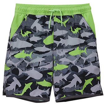 Boys 6-16 Lands' End Hydroliner Swim Trunks