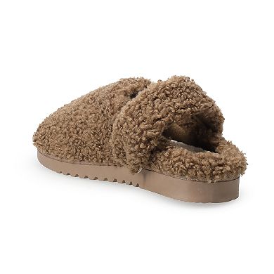Women's Whitly Sherpa Open Back Slip-On Clogs With Back Strap