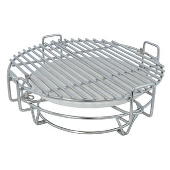 Sunnydaze Half Moon Cooking Grate System for Kamado Egg Grill