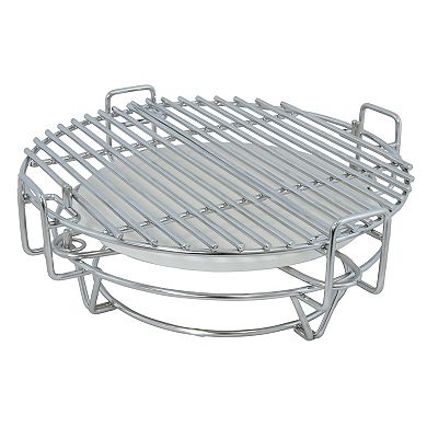 Sunnydaze Half Moon Cooking Grate System for Kamado Egg Grill
