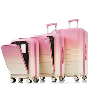Merax Hard Shell Luggage with Spinner Wheels, 20, 24, 28inch with USB Port