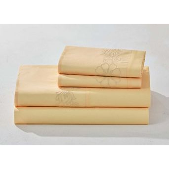 BrylaneHome Anna Embroidered Sheet Set