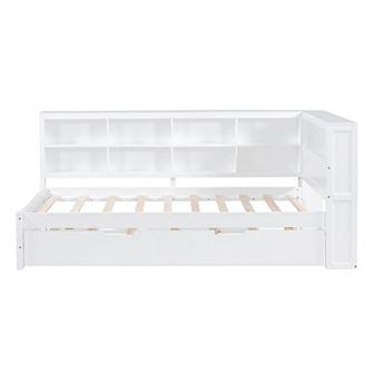 Merax Wooden DayBed with Trundle