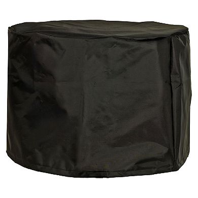 Sunnydaze Black 420D Oxford Cloth Fire Pit Cover - 22.5” Round x 16” H