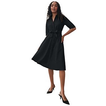 Jessica London Women's Plus Size Soft Denim Shirtdress