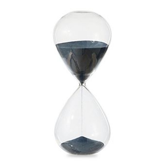 Glitzhome Oversized Double-layered Hourglass With Blue Sand, 90-Minute Sand Timers