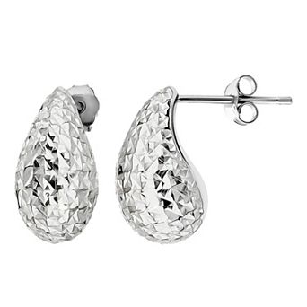 Aleure Precioso Sterling Silver Teardrop Earrings