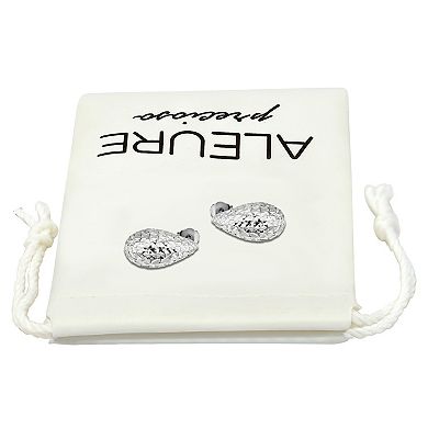 Aleure Precioso Sterling Silver Teardrop Earrings