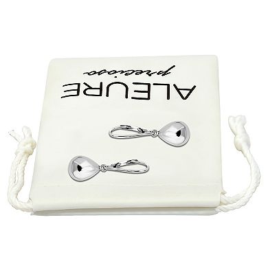 Aleure Precioso 18k Gold Over Sterling Silver Teardrop Drop Earrings