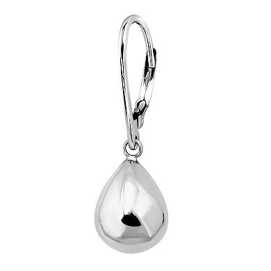 Aleure Precioso 18k Gold Over Sterling Silver Teardrop Drop Earrings