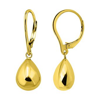 Aleure Precioso Sterling Silver Teardrop Drop Earrings