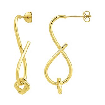 Aleure Precioso Sterling Silver "S" Shaped Tubing Nickel Free Posted Earrings