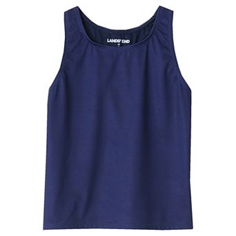 Girls 8-16 Lands' End Chlorine Resistant Racer Back Swim Top in Plus Size
