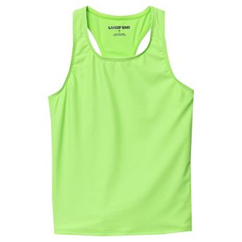 Girls 8-16 Lands' End Chlorine Resistant Racer Back Swim Top in Plus Size