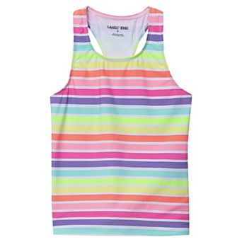 Girls 8-16 Lands' End Chlorine Resistant Racer Back Swim Top in Plus Size