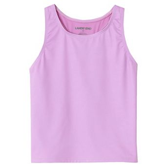 Girls 8-16 Lands' End Chlorine Resistant Racer Back Swim Top in Plus Size