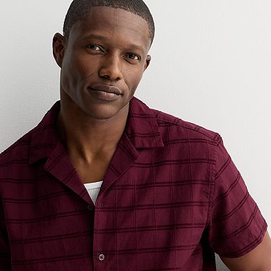 Men's Apt. 9® Camp Collar Short Sleeve Shirt