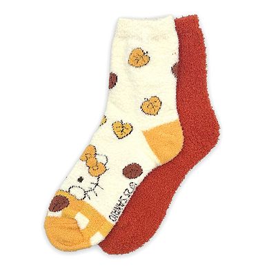 Women's Hello Kitty 2-pk. Fuzzy Socks Set