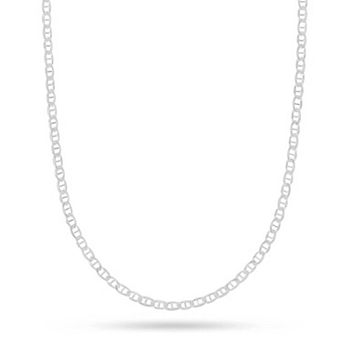 Theia Sky Sterling Silver 1.5 mm Flat Marina Chain Necklace