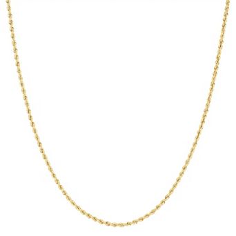 Theia Sky 18k Gold Over Silver Rope Necklace