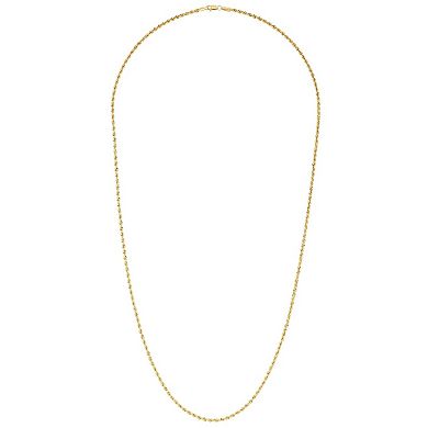 Theia Sky 18k Gold Over Silver Rope Necklace