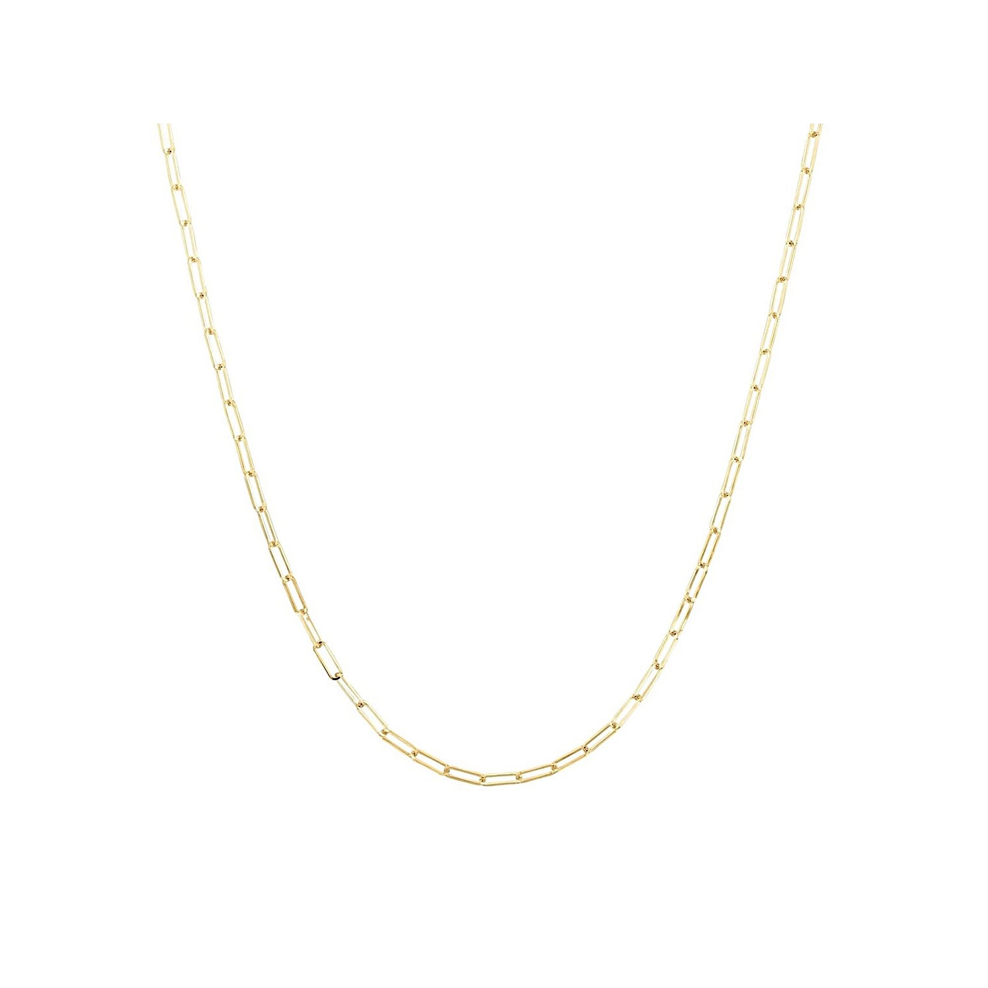 Theia Sky 18k Gold Over Silver 2 mm Paperclip Chain, Womens, Size: 16, 