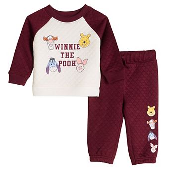 Baby Jumping Beans® Disney's Winnie the Pooh Characters Quilted Sweatshirt & Jogger Set