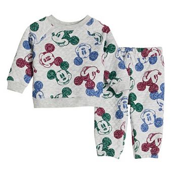 Baby Jumping Beans® Disney's Mickey Mouse Quilted Sweatshirt & Jogger Set