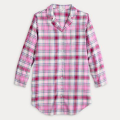 Women's Sonoma Goods For Life® Flannel Boyfriend Sleepshirt