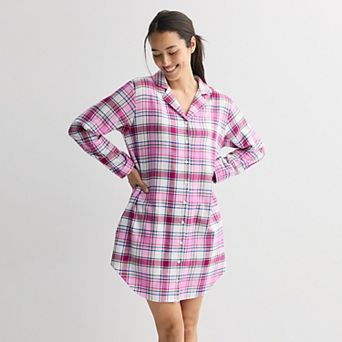 Women's Sonoma Goods For Life® Flannel Boyfriend Sleepshirt